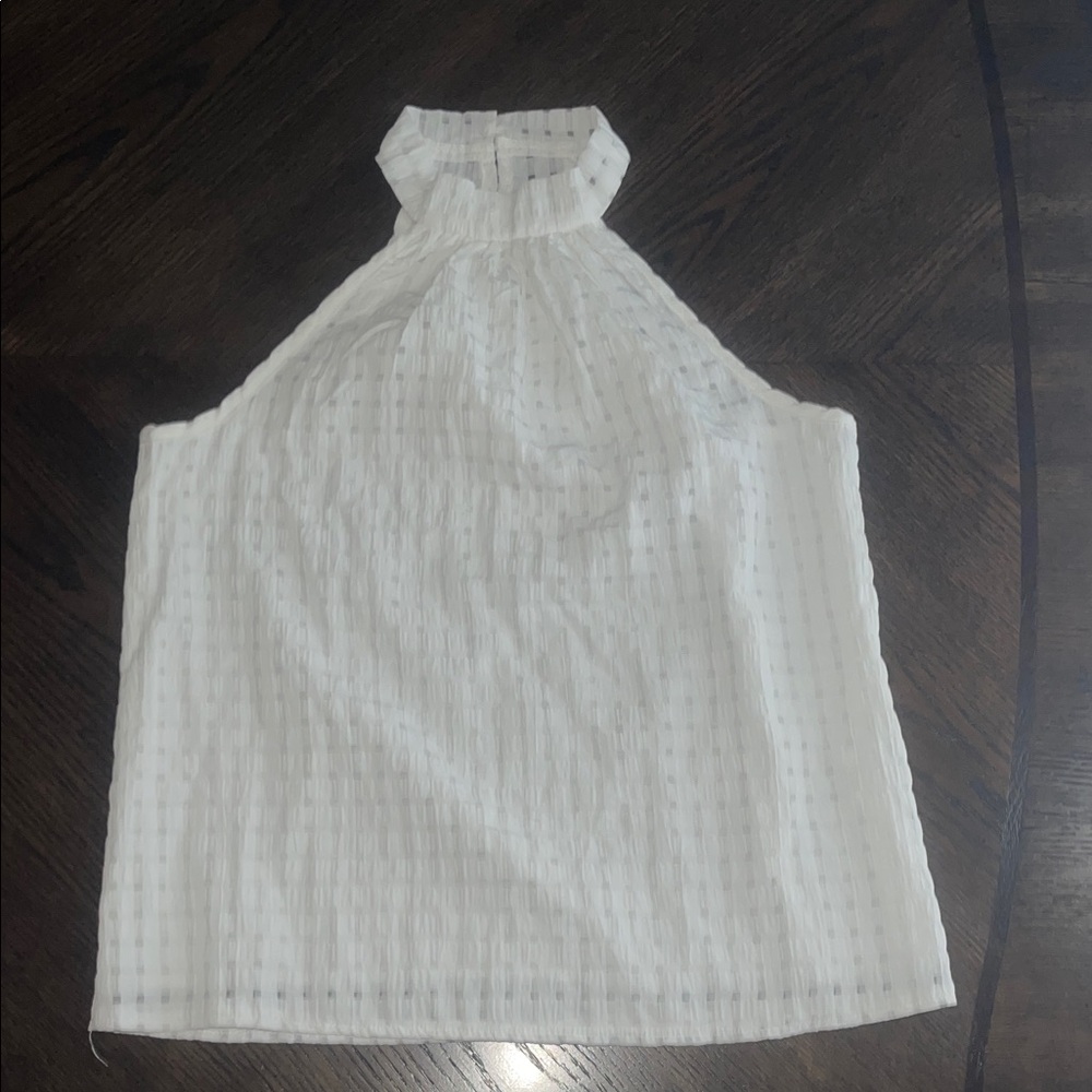 Shein women's  White Halter Top.  CONT H